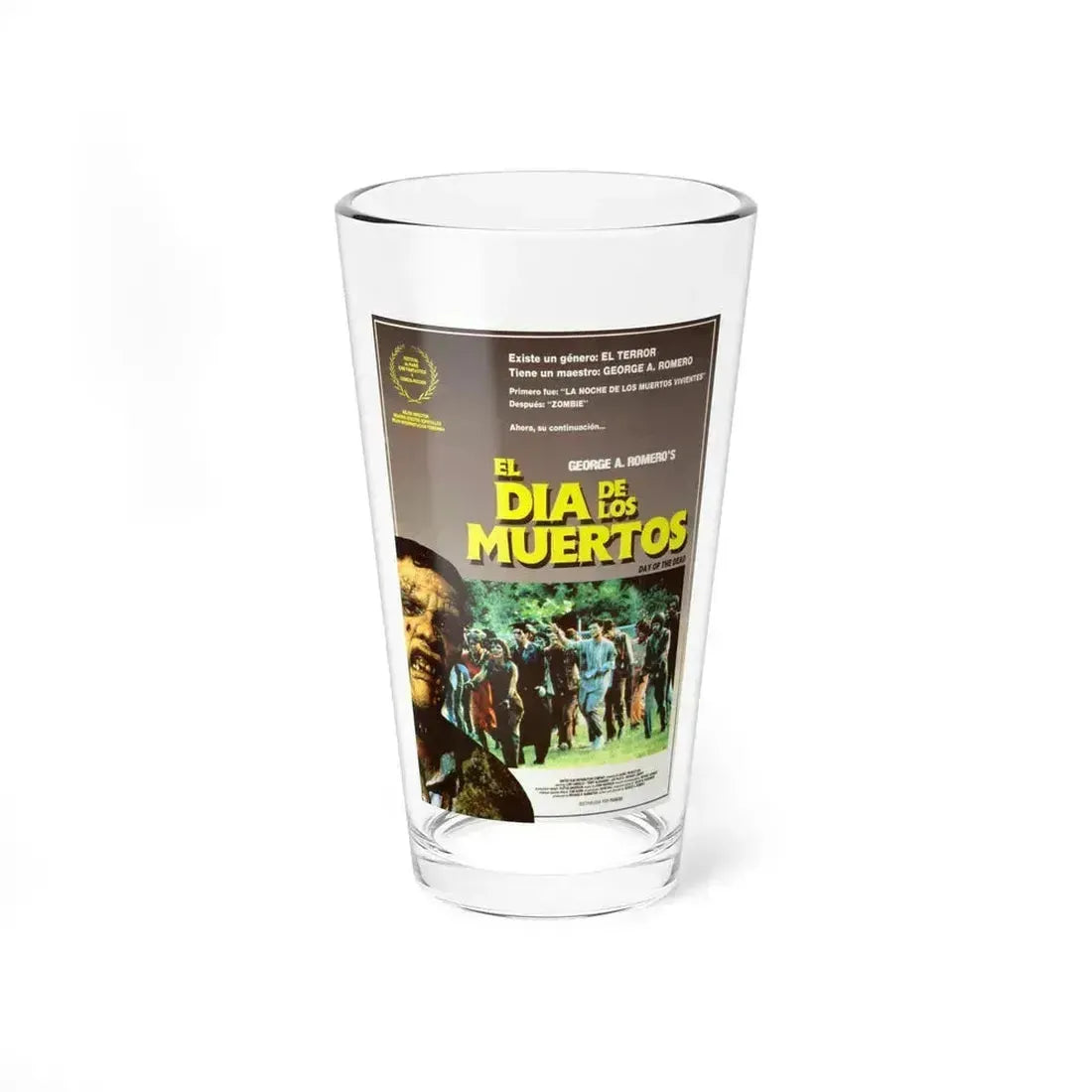 DAY OF THE DEAD (SPANISH) 1985 Movie Poster - Pint Glass 16oz 16oz - Go Mug Yourself