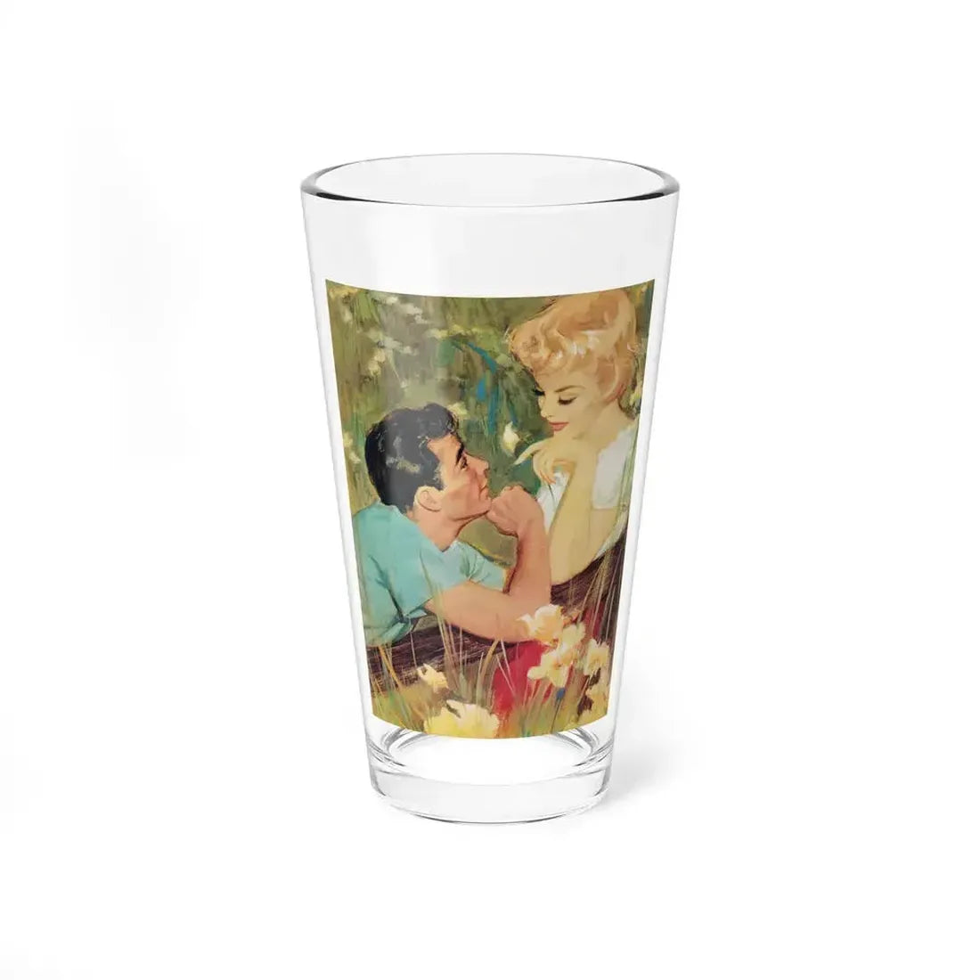 Day On The River by Harriett Pratt, Woman magazine, 1961 - Pint Glass 16oz 16oz - Go Mug Yourself