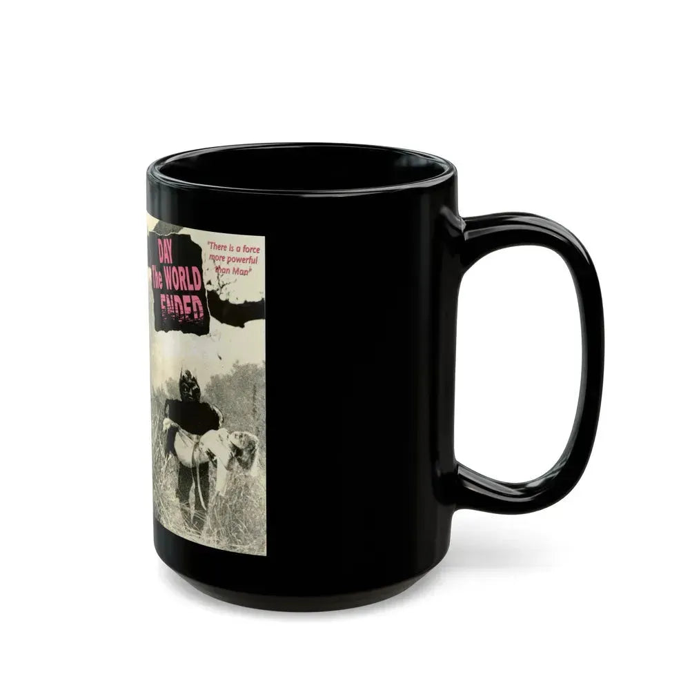 DAY THE WORLD ENDED (VHS COVER) - Black Coffee Mug - Go Mug Yourself