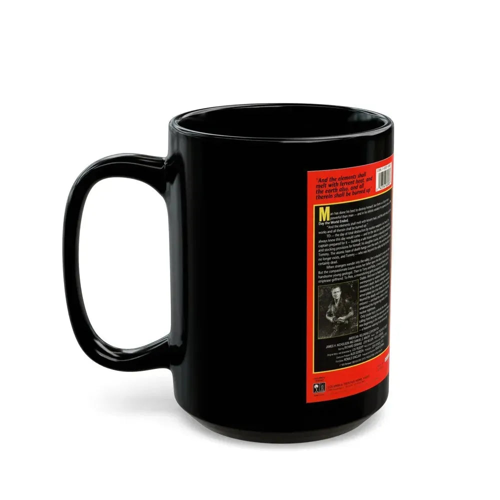 DAY THE WORLD ENDED (VHS COVER) - Black Coffee Mug - Go Mug Yourself