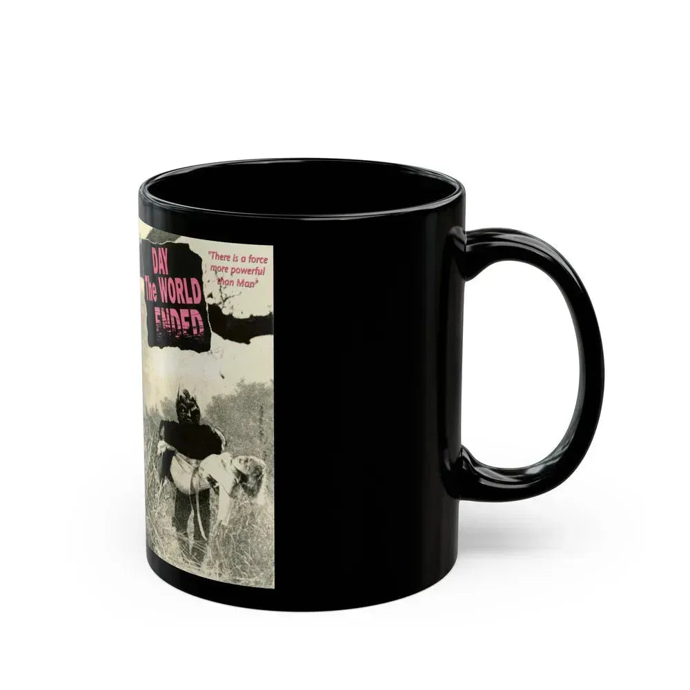 DAY THE WORLD ENDED (VHS COVER) - Black Coffee Mug - Go Mug Yourself