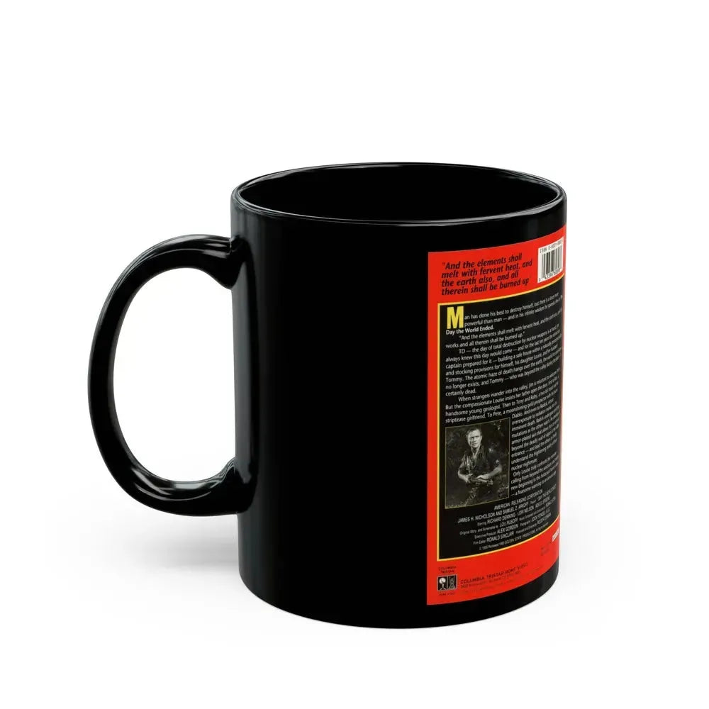 DAY THE WORLD ENDED (VHS COVER) - Black Coffee Mug - Go Mug Yourself