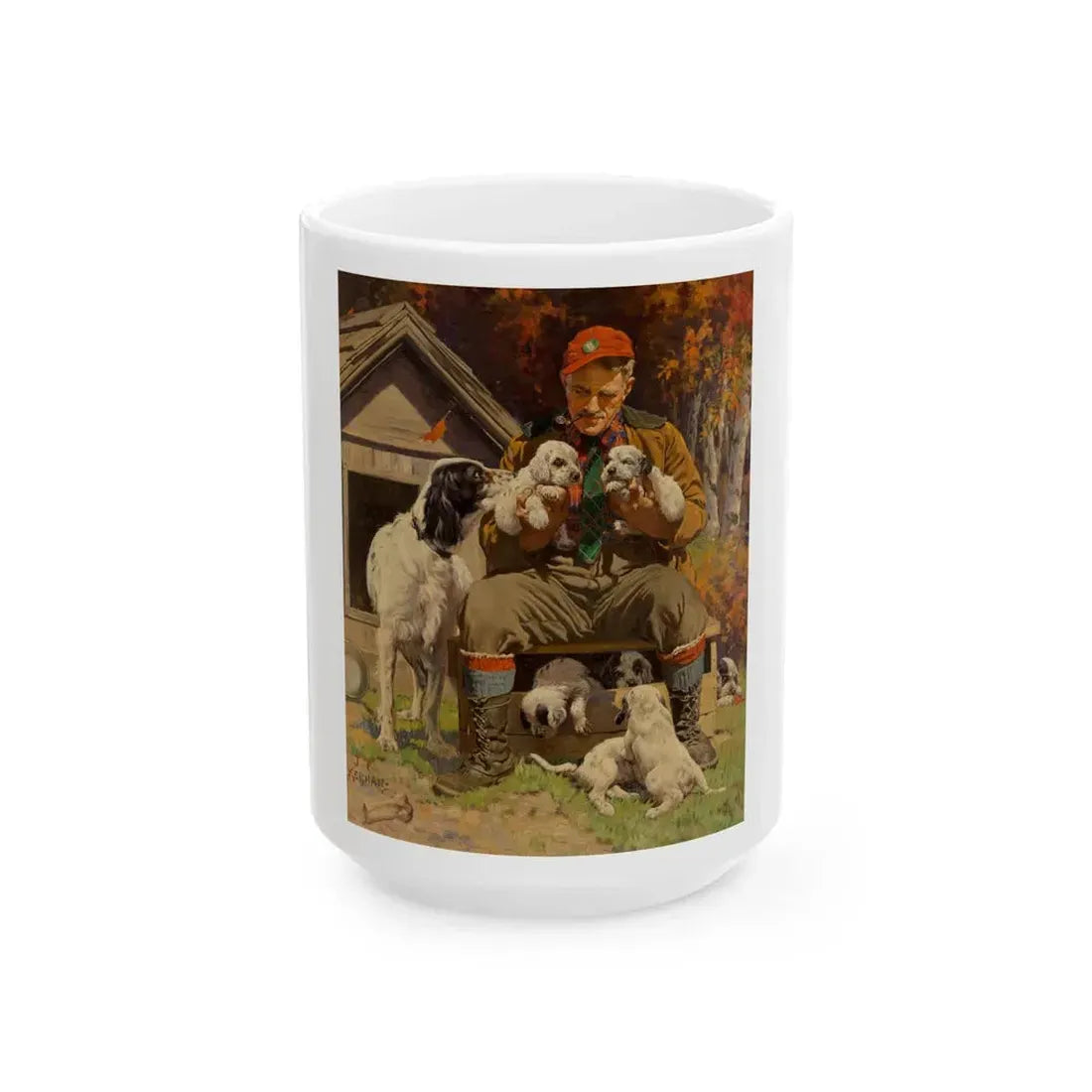 DB&M's Royal Bohemian Beer advertisement, circa 1940 - White Coffee Mug 15oz - Go Mug Yourself