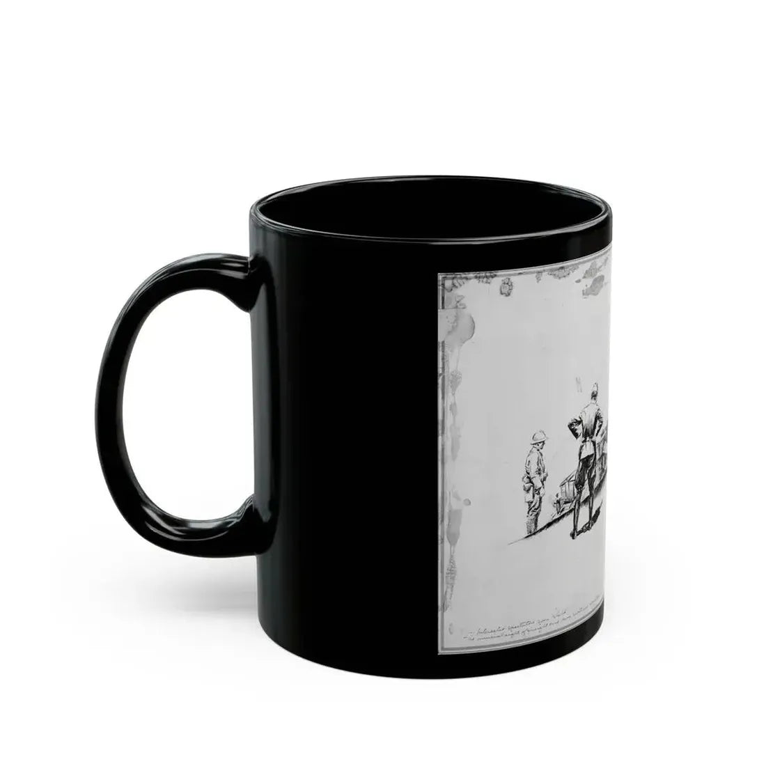 De Alton Valentine Illustration - Black Coffee Mug - Go Mug Yourself