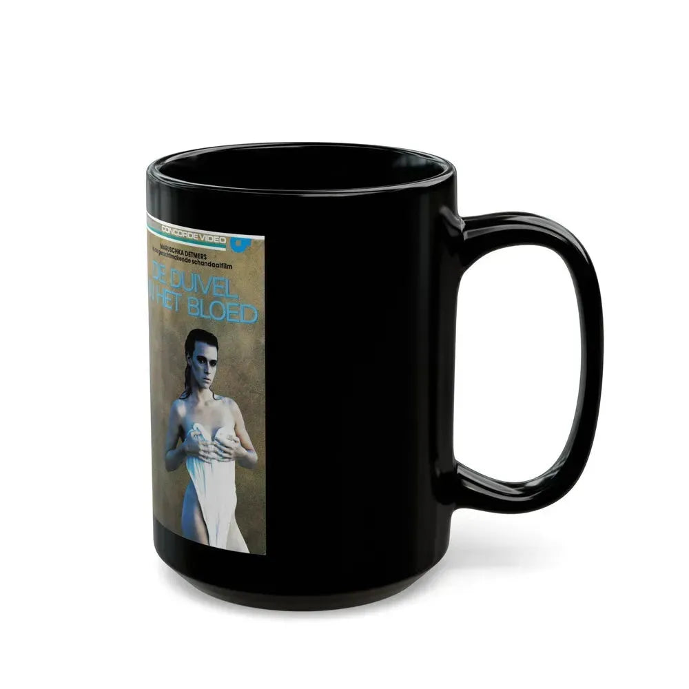 DE DUIVEL IN HET BLOED (VHS COVER) - Black Coffee Mug - Go Mug Yourself