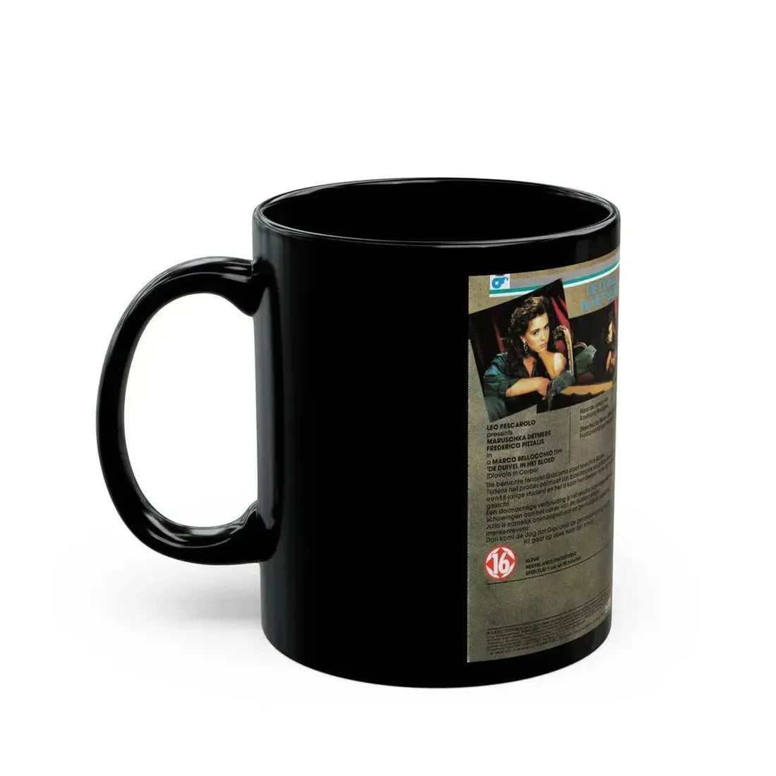 DE DUIVEL IN HET BLOED (VHS COVER) - Black Coffee Mug - Go Mug Yourself