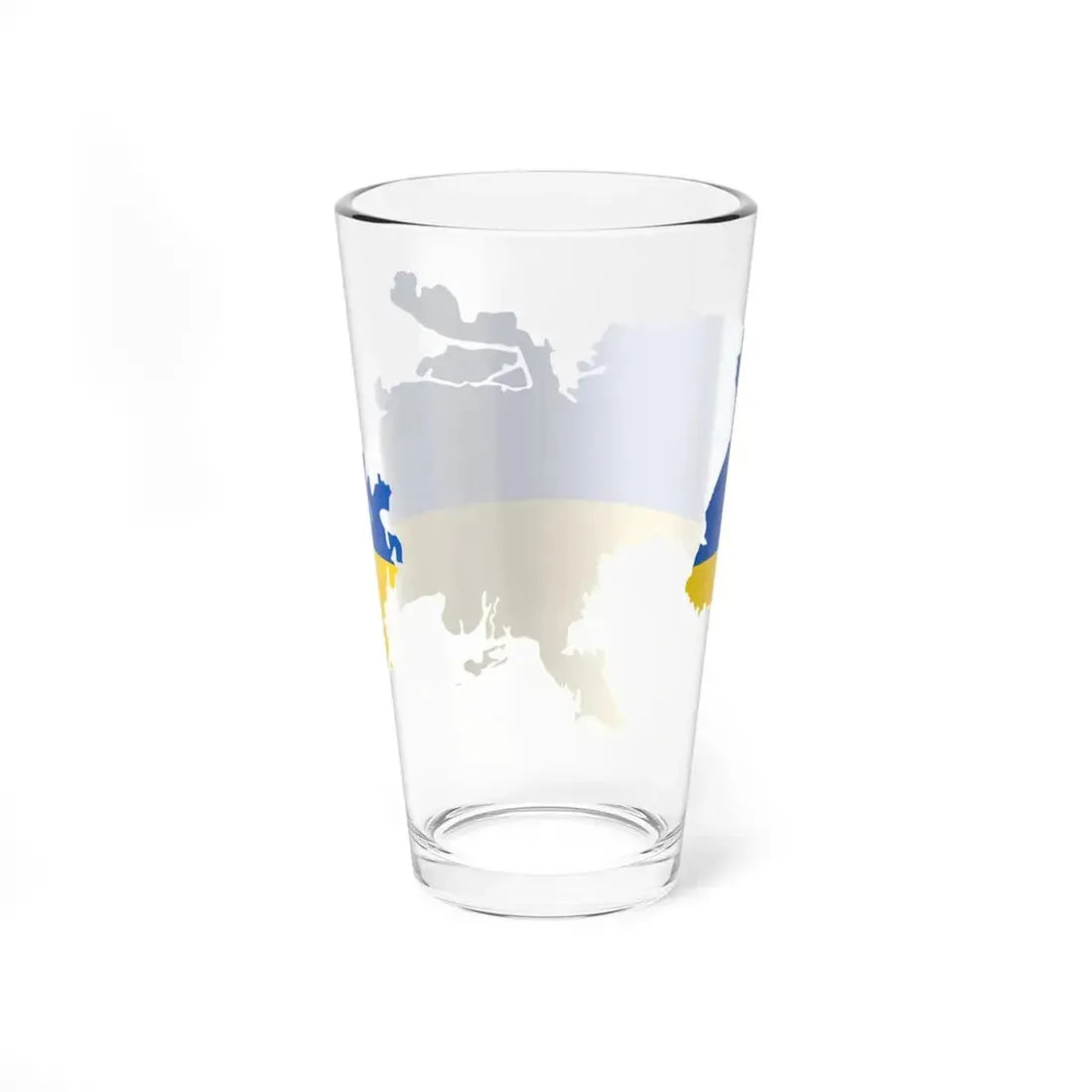 De-facto flag map of Ukraine March 17 2022 (Ukraine) Pint Glass 16oz - Go Mug Yourself