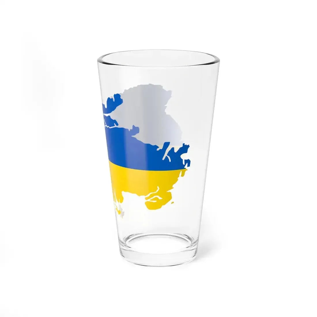De-facto flag map of Ukraine March 17 2022 (Ukraine) Pint Glass 16oz - Go Mug Yourself