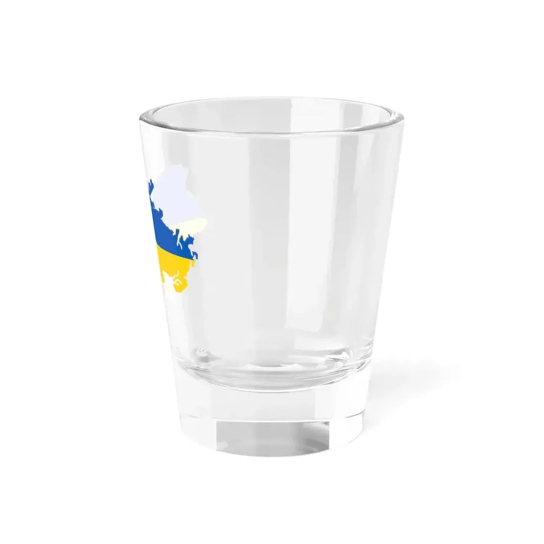 De-facto flag map of Ukraine March 17 2022 (Ukraine) Shot Glass 1.5oz - Go Mug Yourself