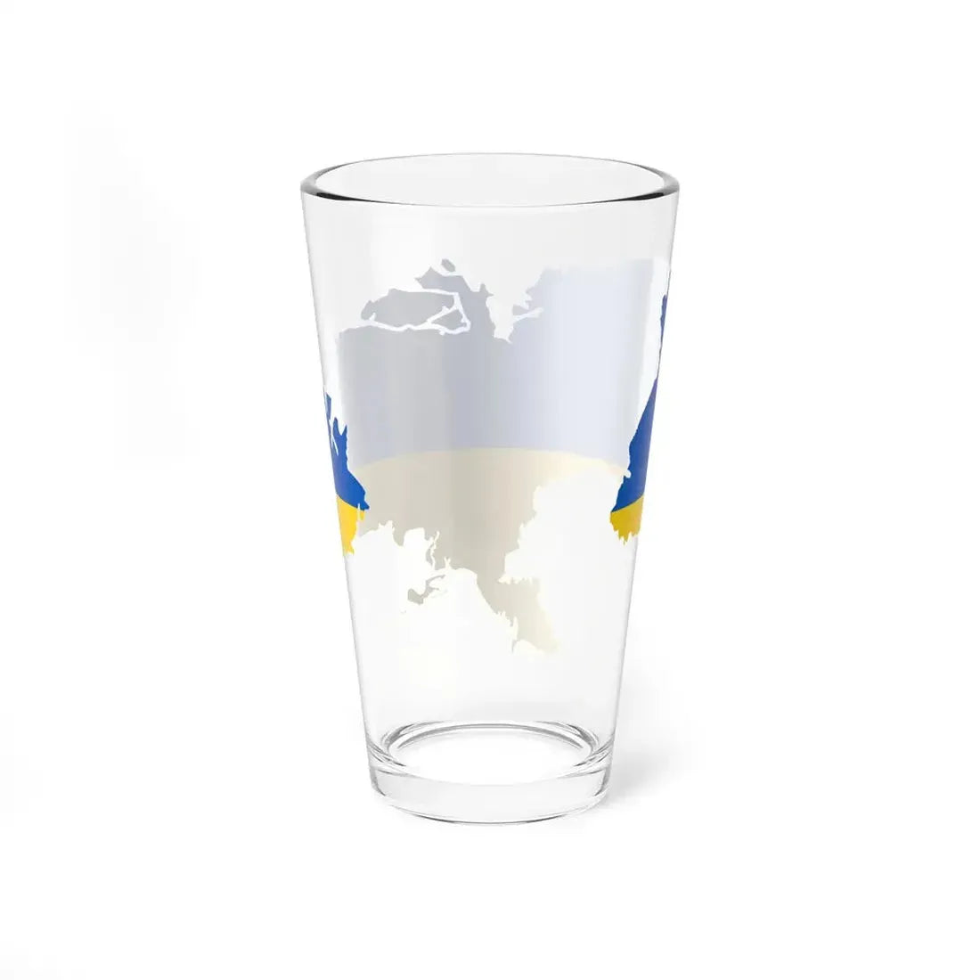 De-facto flag map of Ukraine March 20 2022 (Ukraine) Pint Glass 16oz - Go Mug Yourself