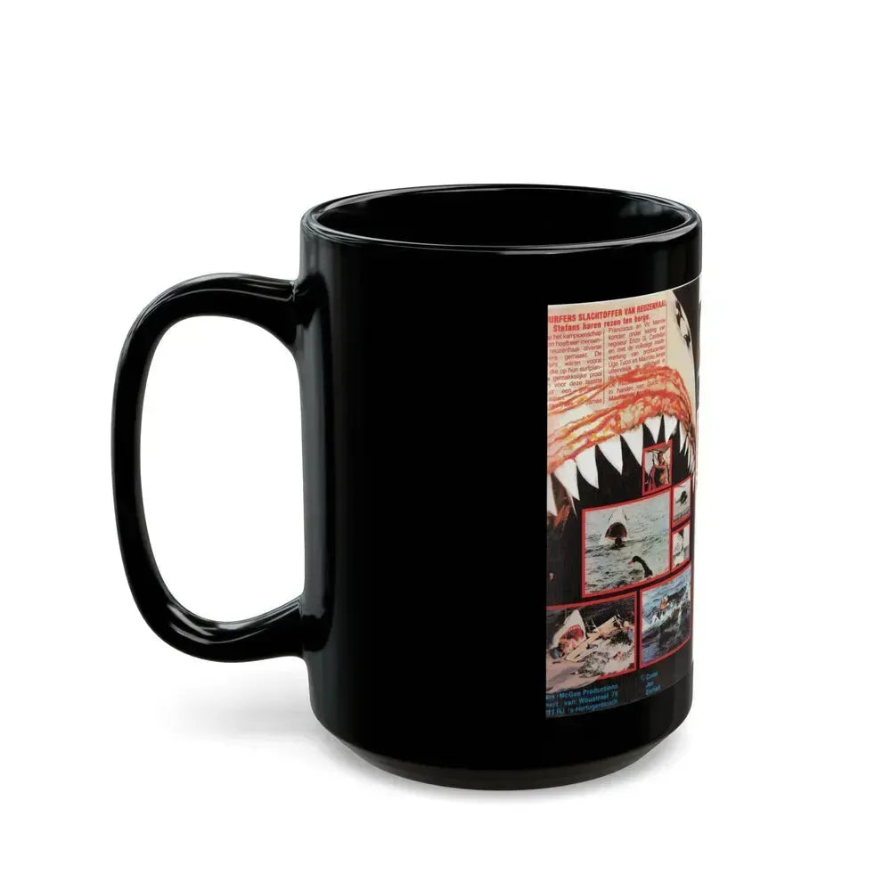 DE LAATSE JAWS (VHS COVER) - Black Coffee Mug - Go Mug Yourself