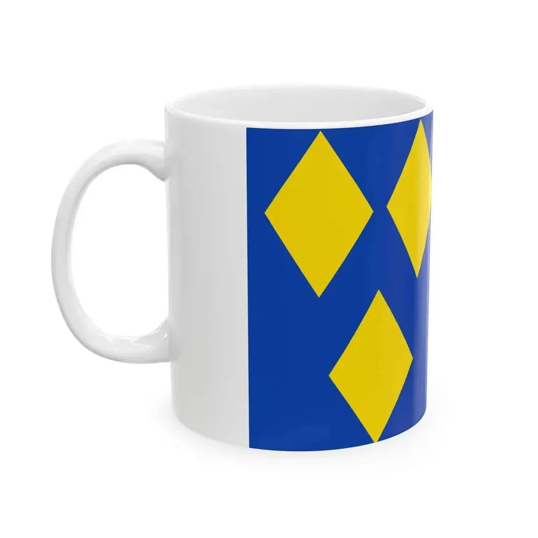 De Panne vlag (Belgium) White Coffee Mug - Go Mug Yourself