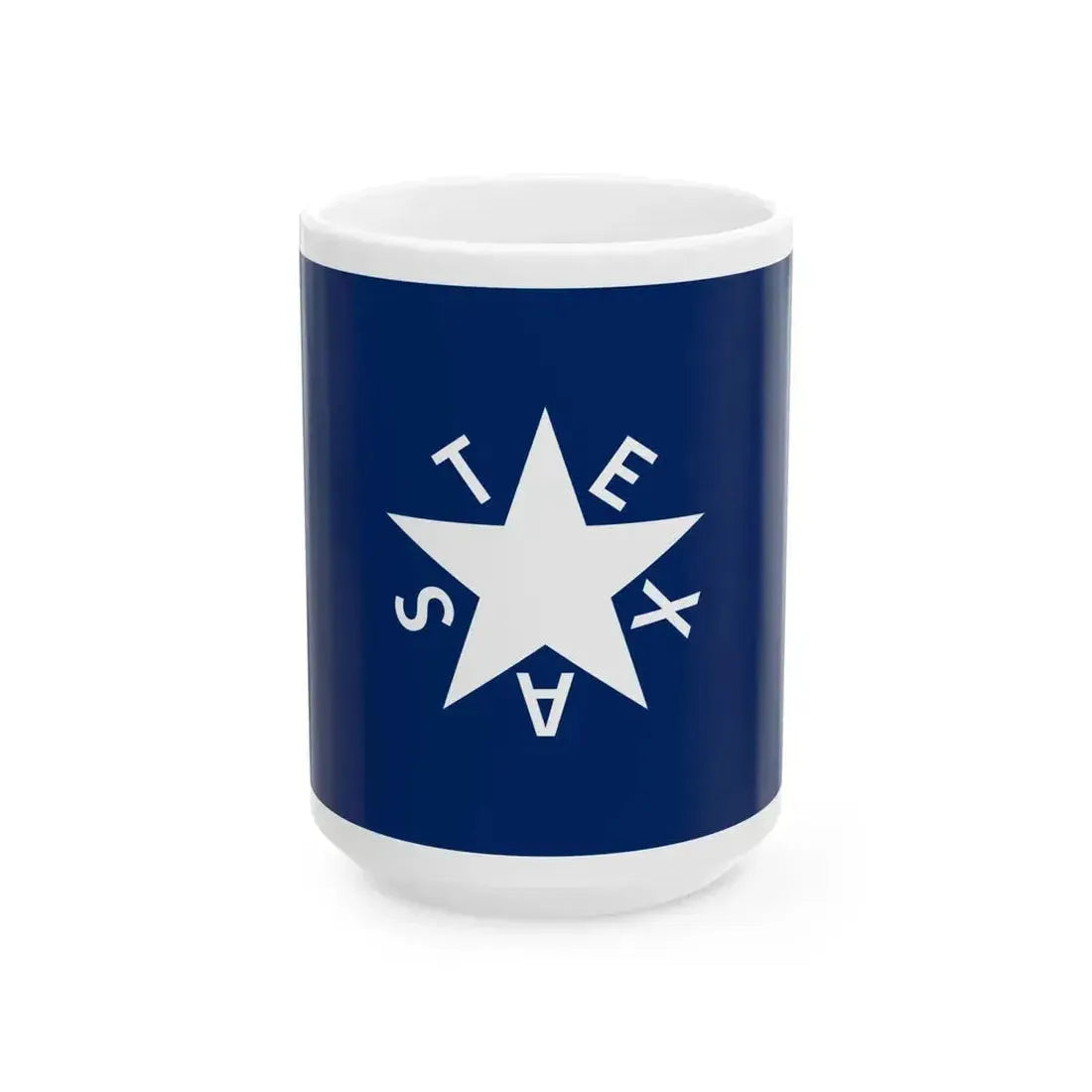 De Zavala Flag (United States) White Coffee Mug 15oz - Go Mug Yourself
