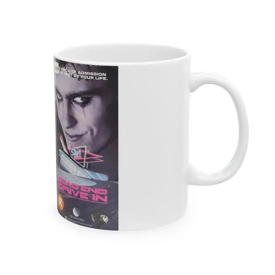 DEAD END DRIVE IN (VHS COVER) - White Coffee Mug - Go Mug Yourself