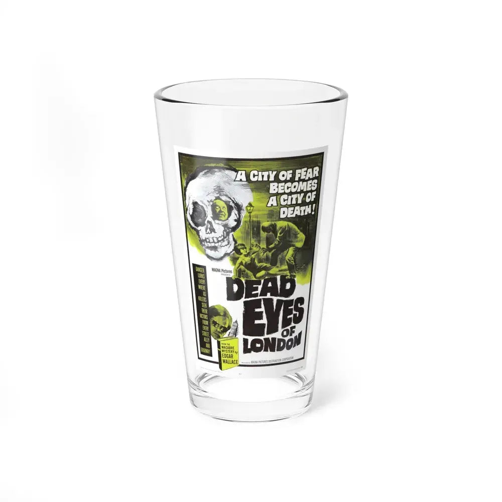 DEAD EYES OF LONDON 1961 Movie Poster - Pint Glass 16oz 16oz - Go Mug Yourself