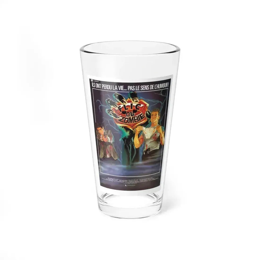 DEAD HEAT (FRENCH) 1988 Movie Poster - Pint Glass 16oz 16oz - Go Mug Yourself