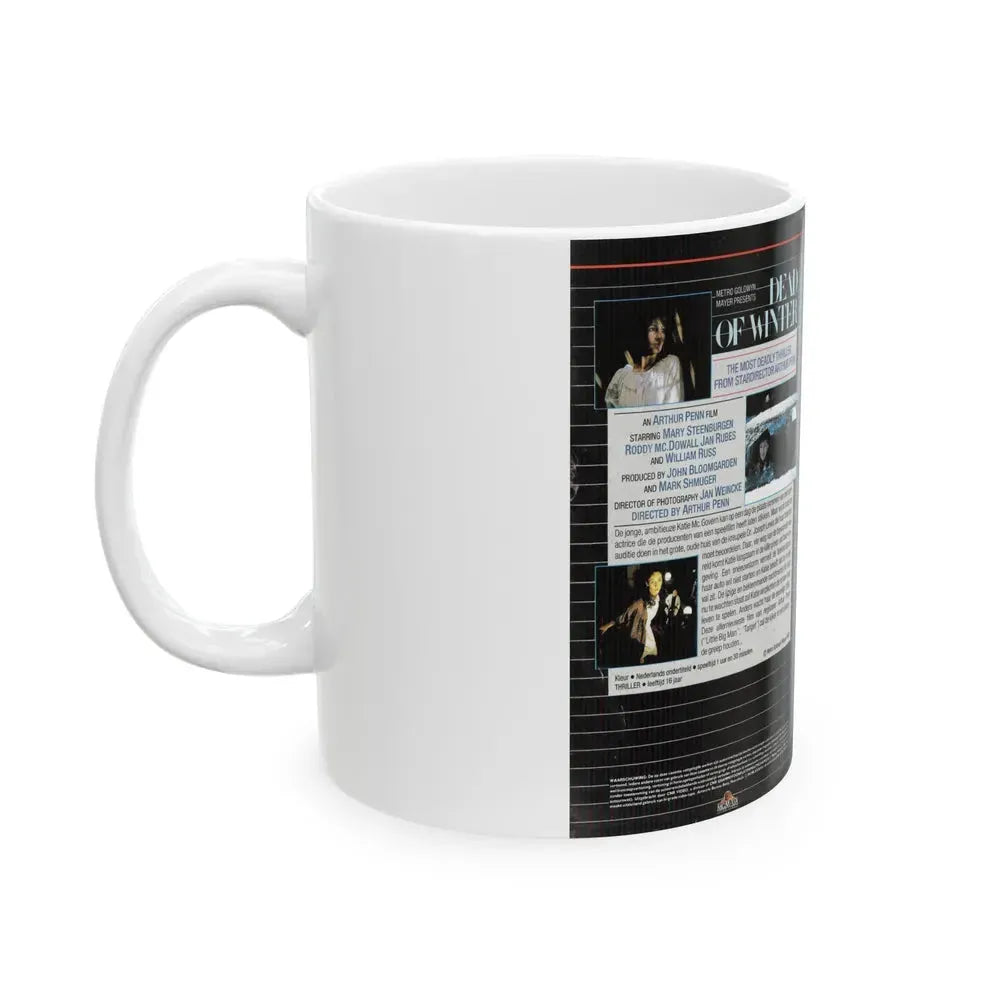 DEAD OF WINTER (VHS COVER) - White Coffee Mug - Go Mug Yourself