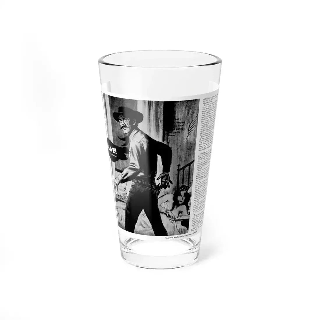 Dead or Alive, Adam magazine, October 1958 - Pint Glass 16oz 16oz - Go Mug Yourself