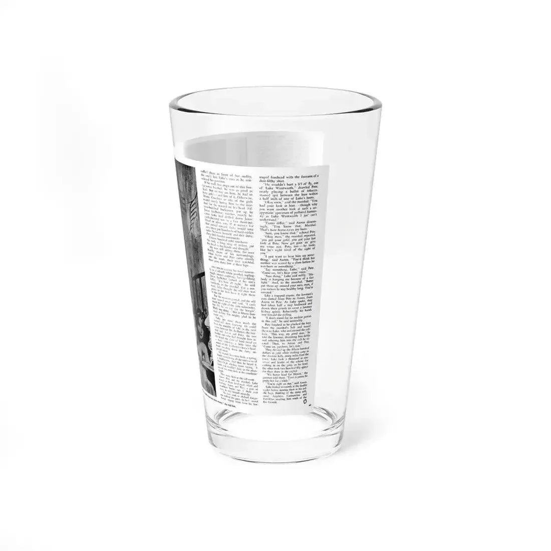 Dead or Alive, Adam magazine, October 1958 - Pint Glass 16oz - Go Mug Yourself