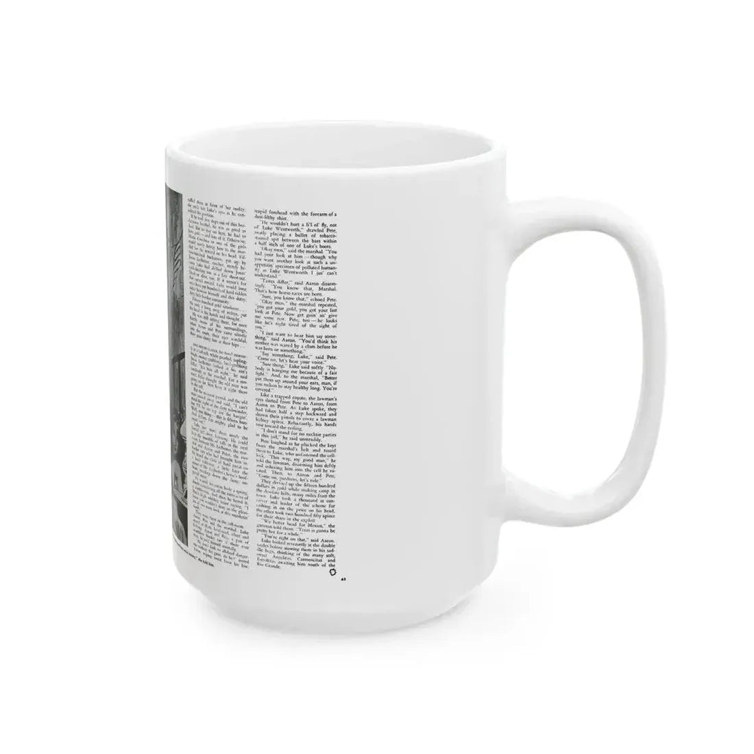Dead or Alive, Adam magazine, October 1958 - White Coffee Mug - Go Mug Yourself