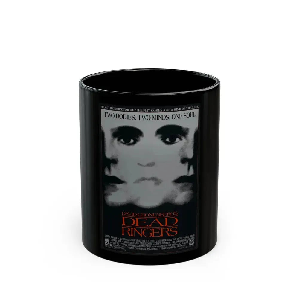 DEAD RINGERS 1988 Movie Poster - Black Coffee Mug 11oz - Go Mug Yourself