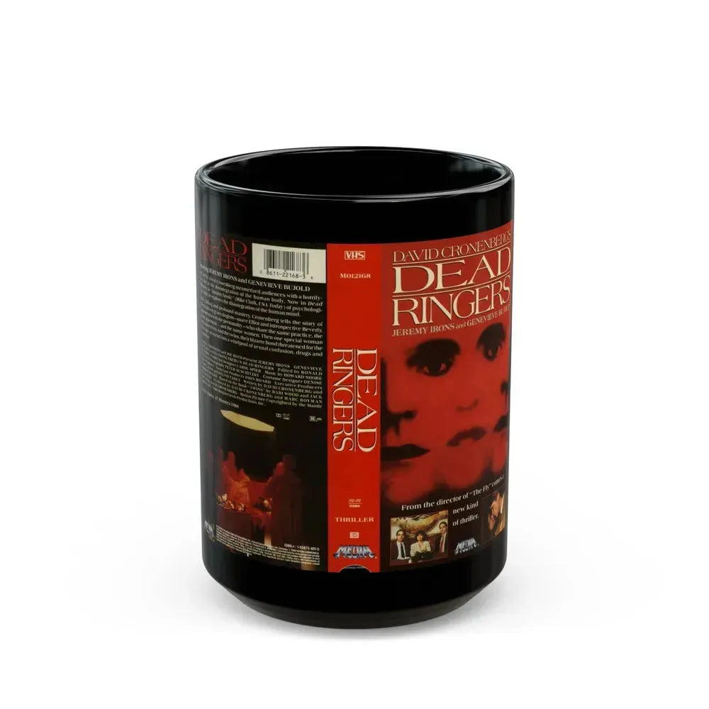 DEAD RINGERS (VHS COVER) - Black Coffee Mug 15oz - Go Mug Yourself