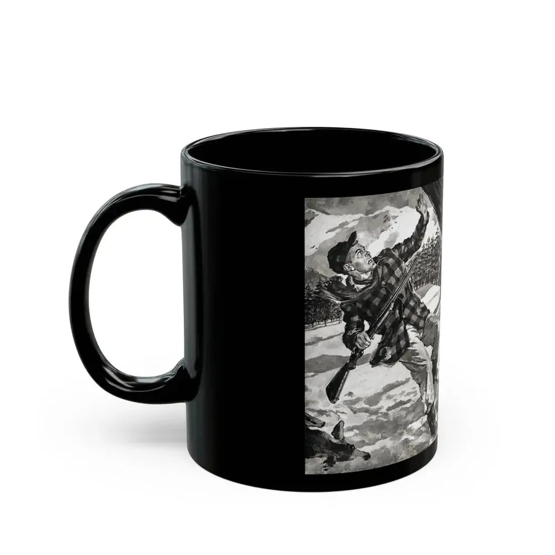 Deadfall, Adventure magazine, March 1958 - Black Coffee Mug - Go Mug Yourself