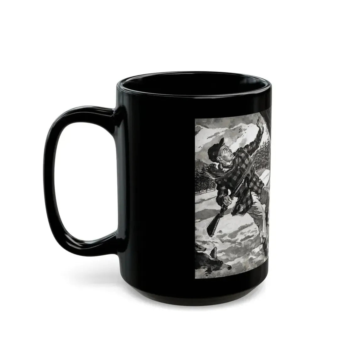 Deadfall, Adventure magazine, March 1958 - Black Coffee Mug - Go Mug Yourself