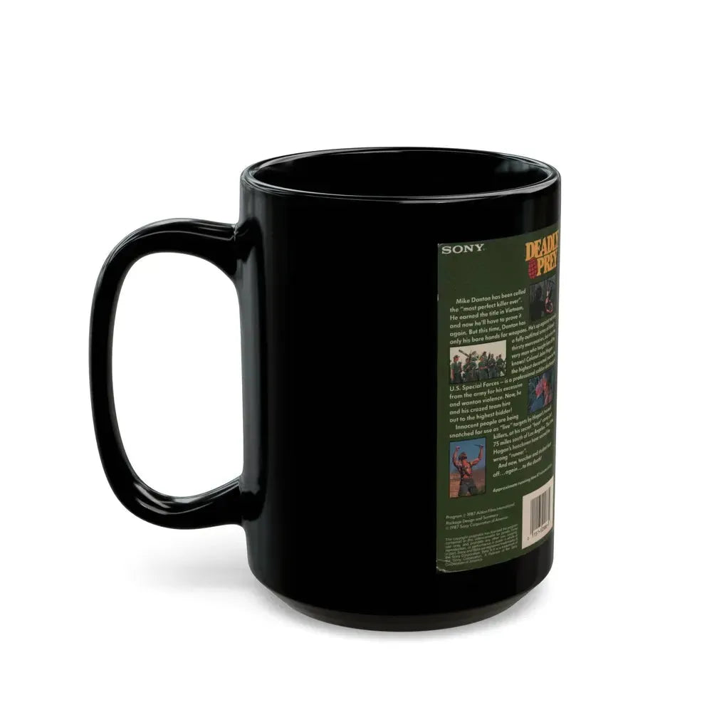 DEADLY PREY (VHS COVER) - Black Coffee Mug - Go Mug Yourself