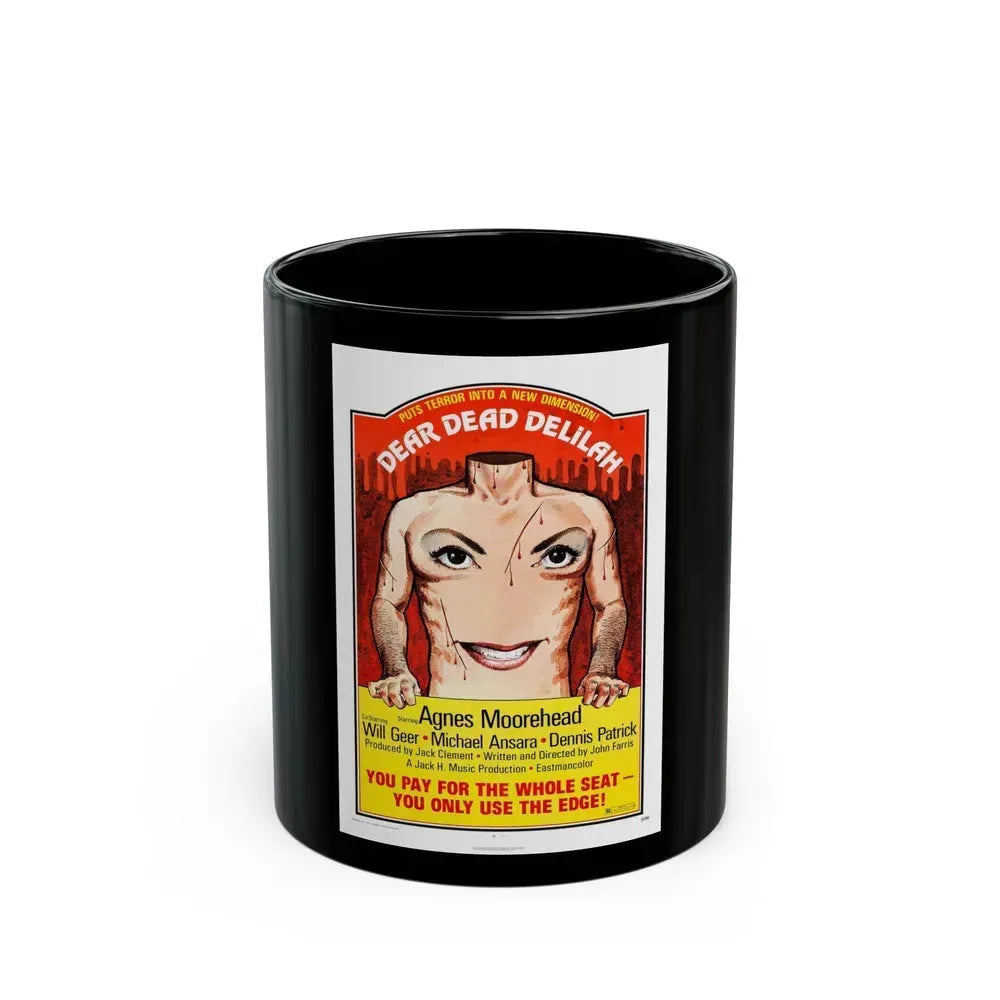 DEAR DEAD DELILAH 1972 Movie Poster - Black Coffee Mug 11oz - Go Mug Yourself