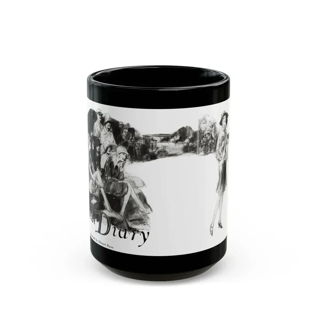 Dear Diary (1), Redbook magazine, December 1926 - Black Coffee Mug 15oz - Go Mug Yourself