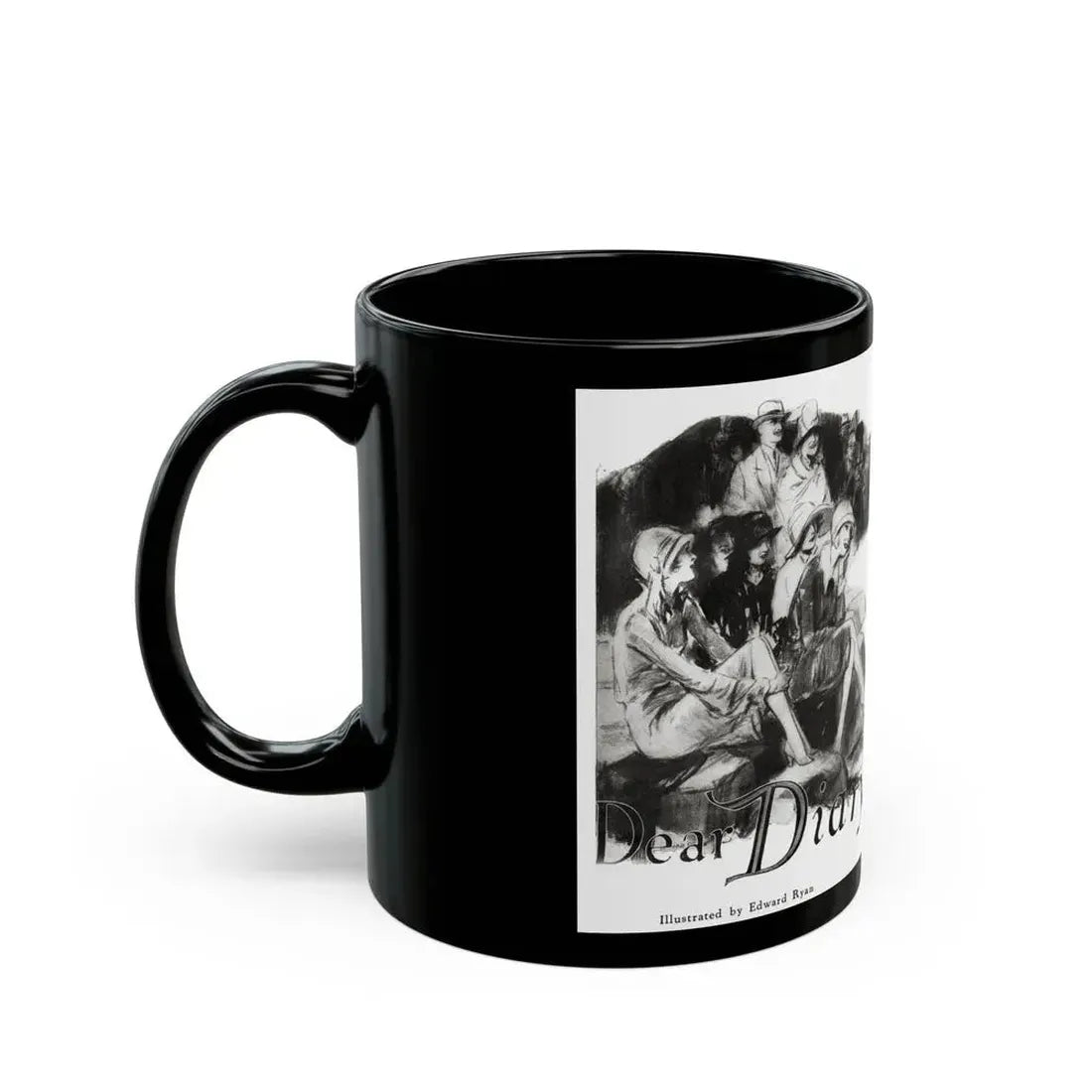 Dear Diary (1), Redbook magazine, December 1926 - Black Coffee Mug - Go Mug Yourself