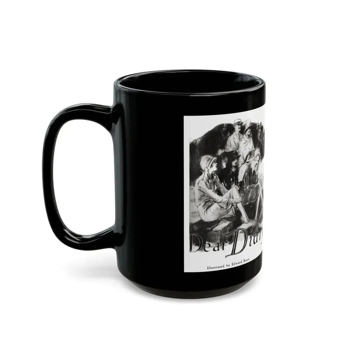Dear Diary (1), Redbook magazine, December 1926 - Black Coffee Mug - Go Mug Yourself