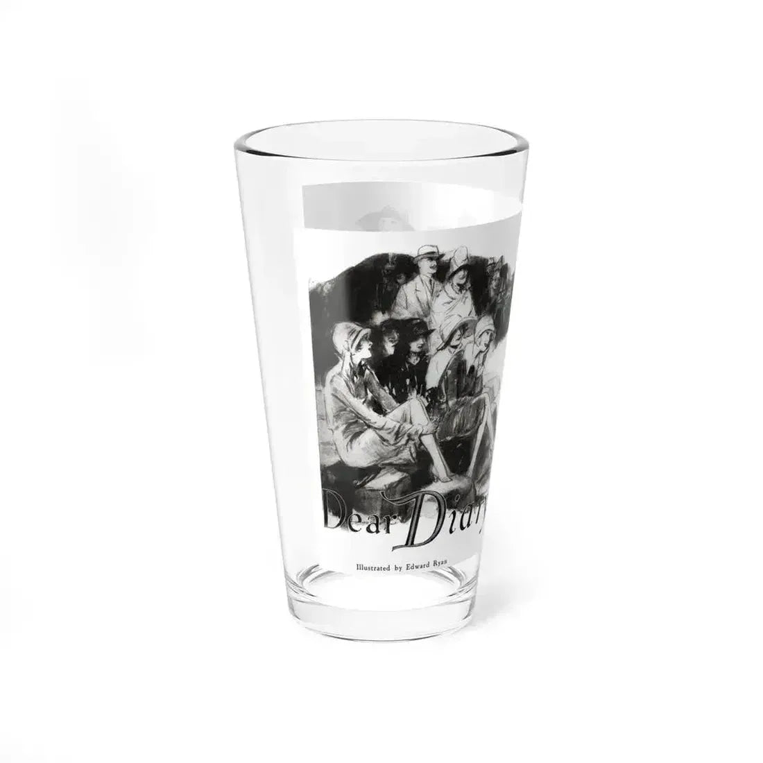 Dear Diary (1), Redbook magazine, December 1926 - Pint Glass 16oz - Go Mug Yourself
