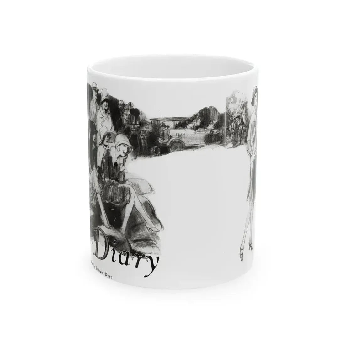 Dear Diary (1), Redbook magazine, December 1926 - White Coffee Mug 11oz - Go Mug Yourself
