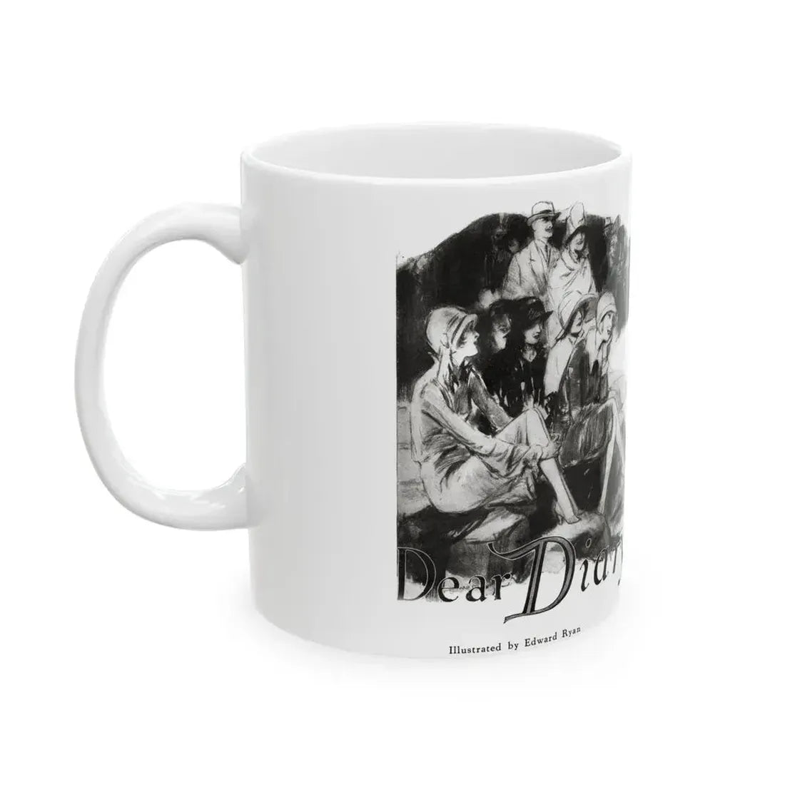 Dear Diary (1), Redbook magazine, December 1926 - White Coffee Mug - Go Mug Yourself