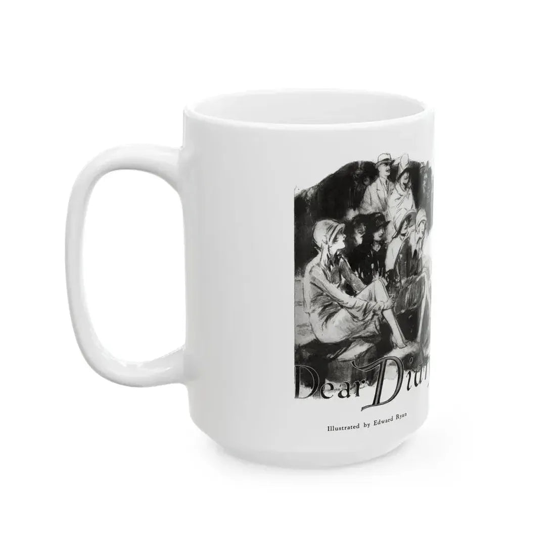 Dear Diary (1), Redbook magazine, December 1926 - White Coffee Mug - Go Mug Yourself