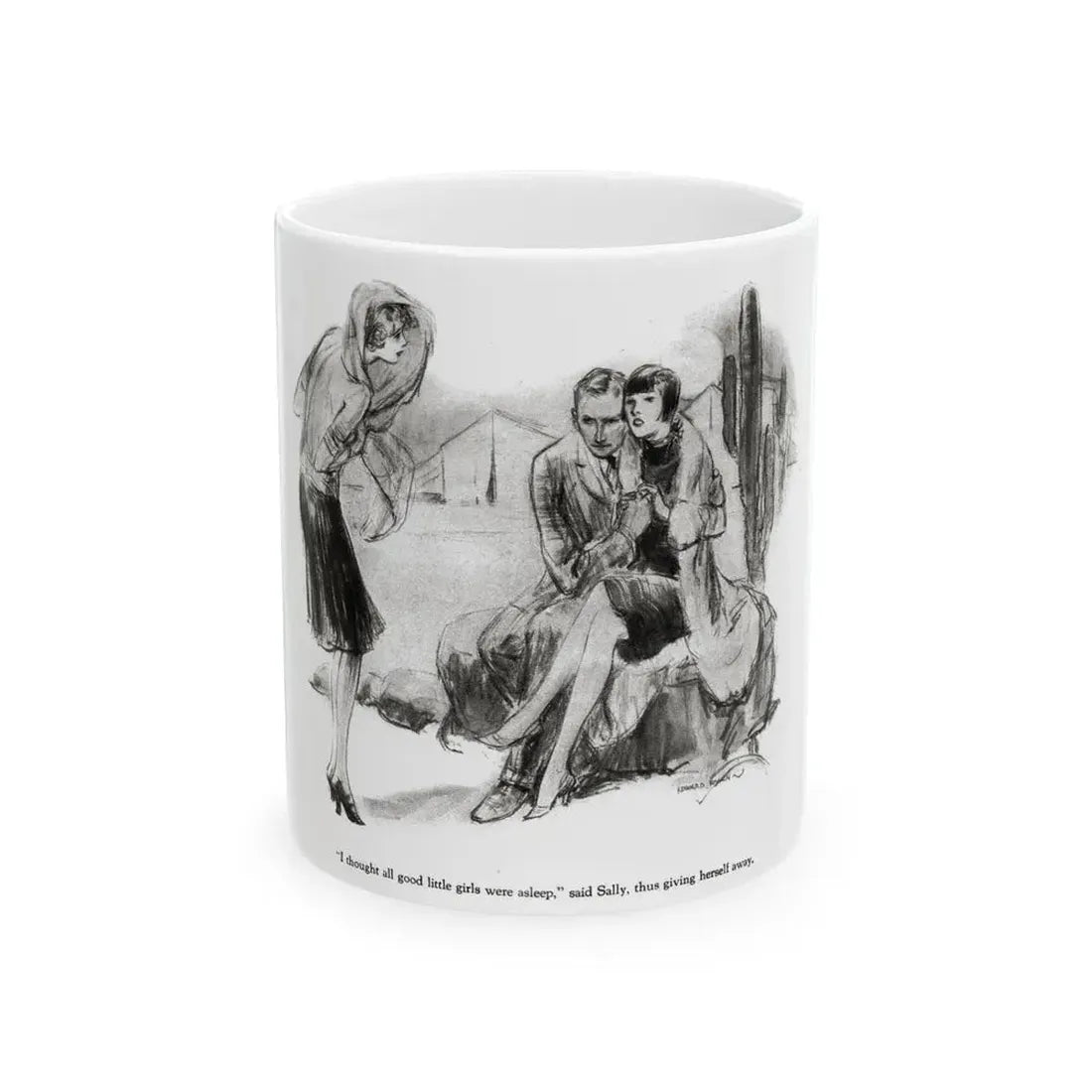 Dear Diary (2), Redbook magazine, December 1926 - White Coffee Mug 11oz - Go Mug Yourself