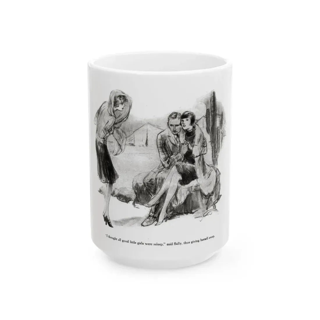 Dear Diary (2), Redbook magazine, December 1926 - White Coffee Mug 15oz - Go Mug Yourself