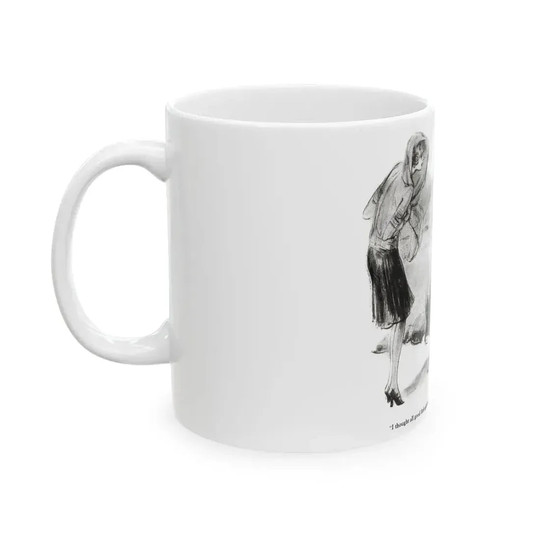 Dear Diary (2), Redbook magazine, December 1926 - White Coffee Mug - Go Mug Yourself