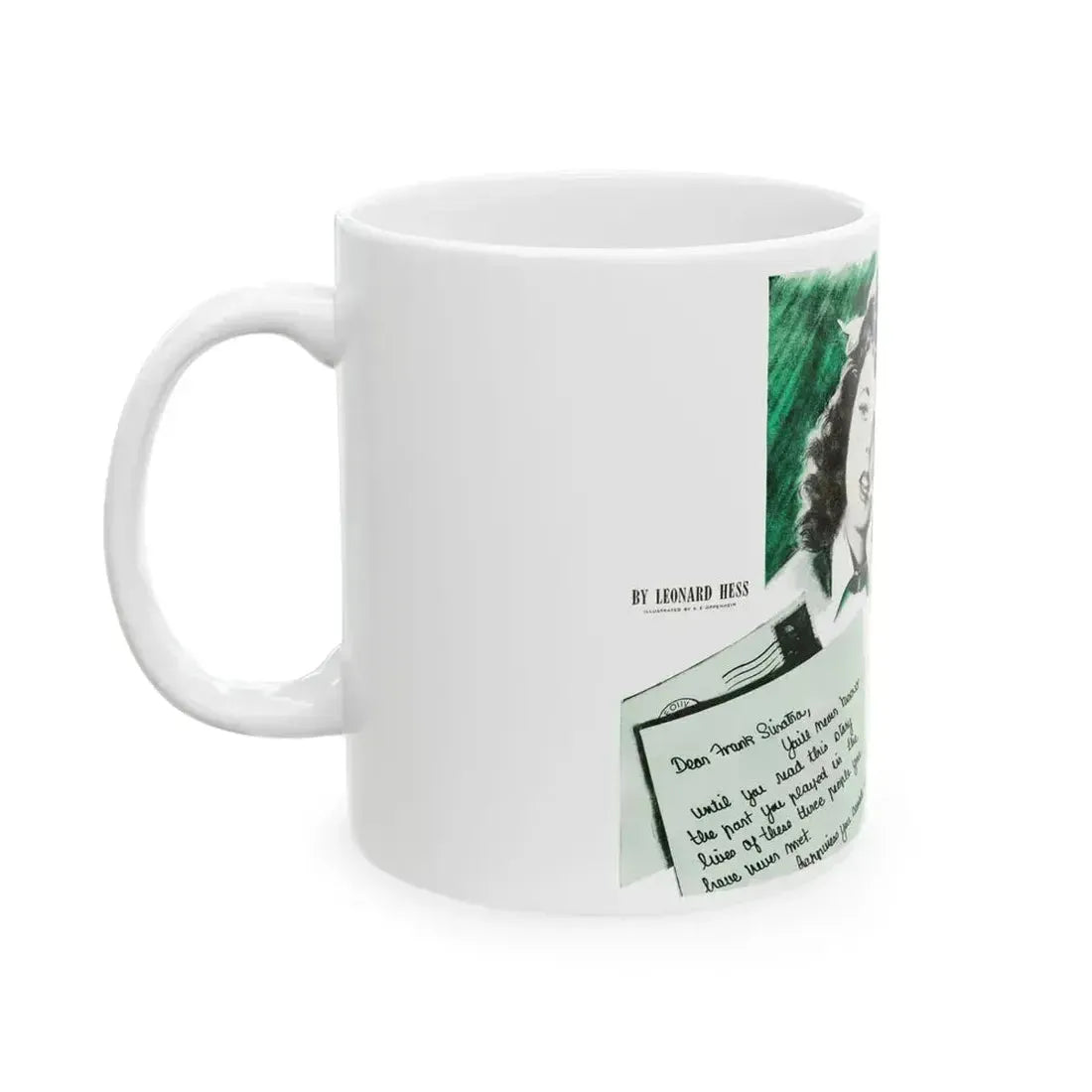 Dear Frank Sinatra (1), Life Story magazine, May 1944 - White Coffee Mug - Go Mug Yourself