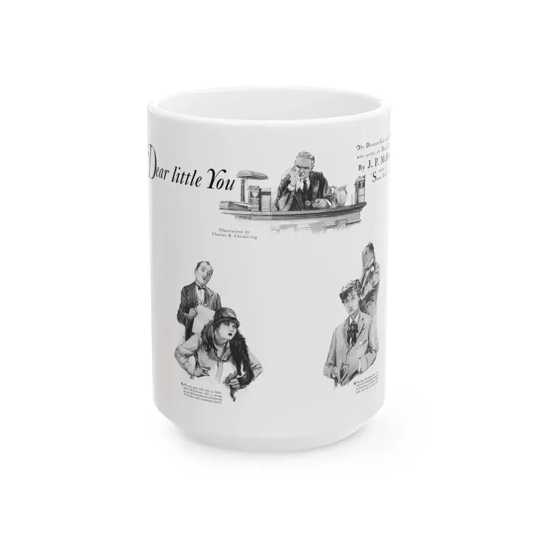 Dear Little You, Cosmopolitan, December 1929 - White Coffee Mug 15oz - Go Mug Yourself