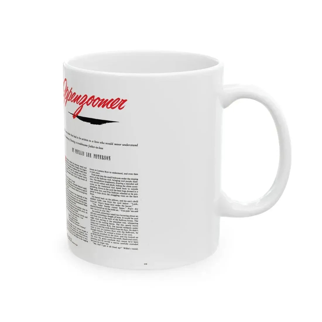 Dear Mr. Oppenzoomer, The American Magazine, December 1952 - White Coffee Mug - Go Mug Yourself