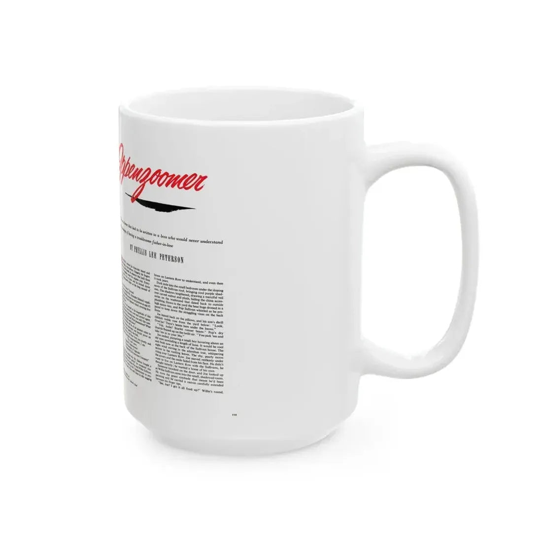 Dear Mr. Oppenzoomer, The American Magazine, December 1952 - White Coffee Mug - Go Mug Yourself