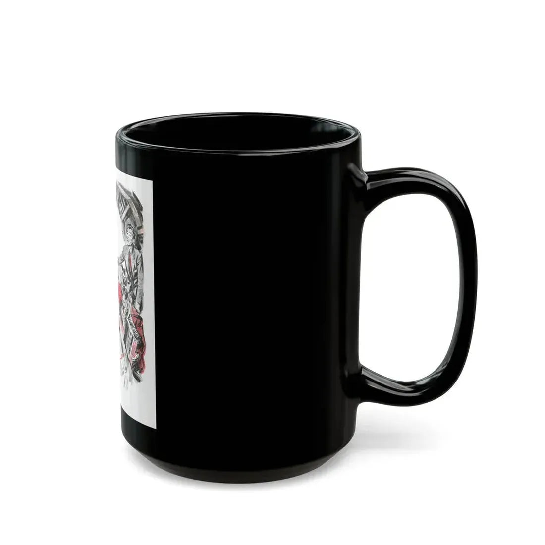 Dear Stranger by Elizabeth Hoy (1), Woman's Illustrated magazine, 1956 - Black Coffee Mug - Go Mug Yourself
