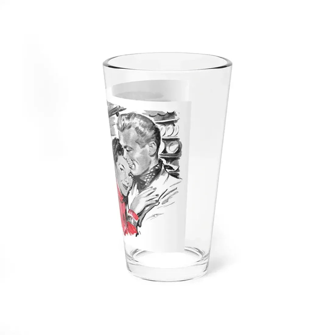 Dear Stranger by Elizabeth Hoy (2), Woman's Illustrated magazine, 1956 - Pint Glass 16oz - Go Mug Yourself