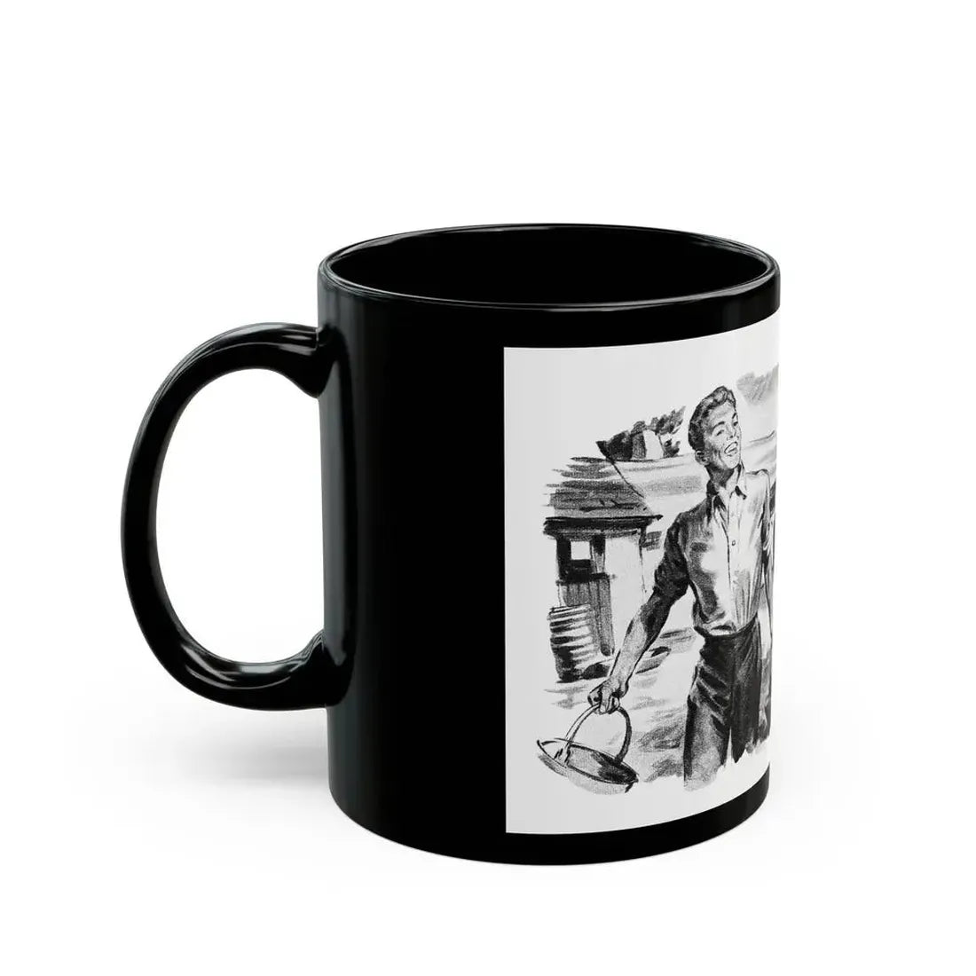 Dear Stranger by Elizabeth Hoy (3), Woman's Illustrated magazine, 1956 - Black Coffee Mug - Go Mug Yourself