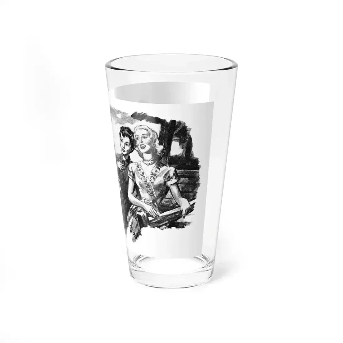 Dear Stranger by Elizabeth Hoy (3), Woman's Illustrated magazine, 1956 - Pint Glass 16oz - Go Mug Yourself