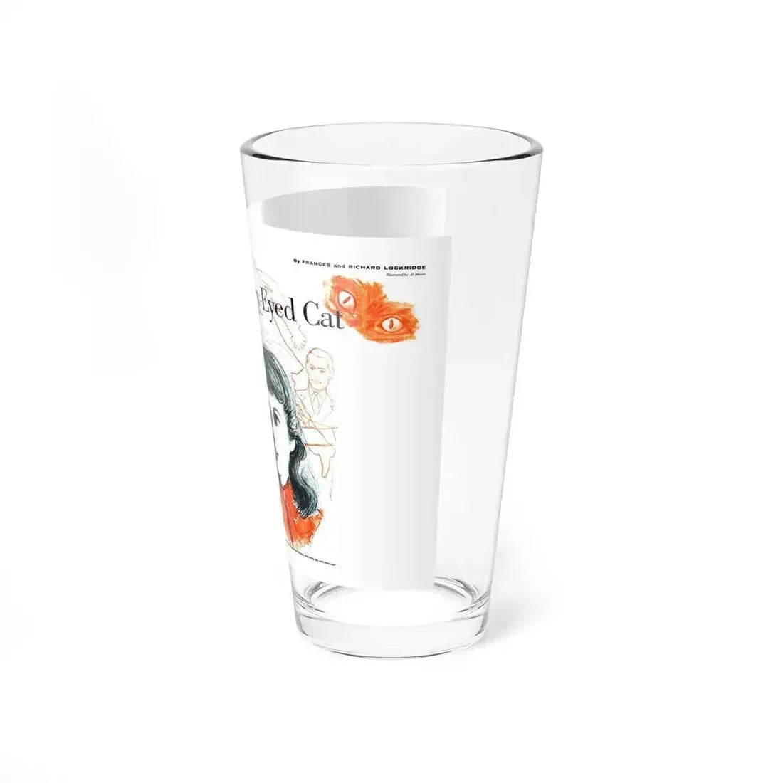 Death and the Fiery-Eyed Cat, This Week Magazine, December 7, 1958 - Pint Glass 16oz - Go Mug Yourself