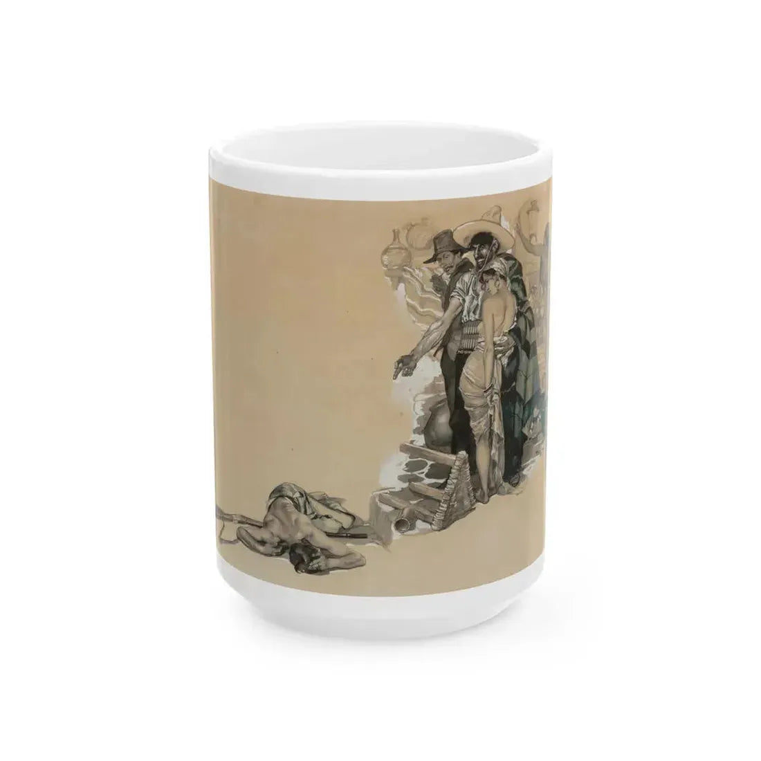 Death at a Brothel - White Coffee Mug 15oz - Go Mug Yourself